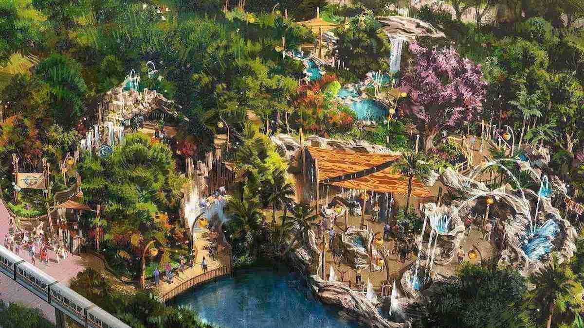 Artists rendering of new neighborhoods at EPCOT in Orlando, Florida.